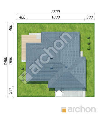 Проект дома ARCHON+ Дом в джонагольдах 7 (Г2) Ситуація