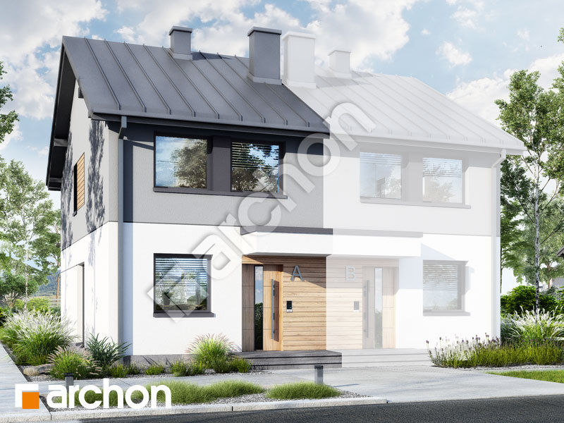 Проект будинку ARCHON+ Будинок в рівіях 4 (Б) Вид 1