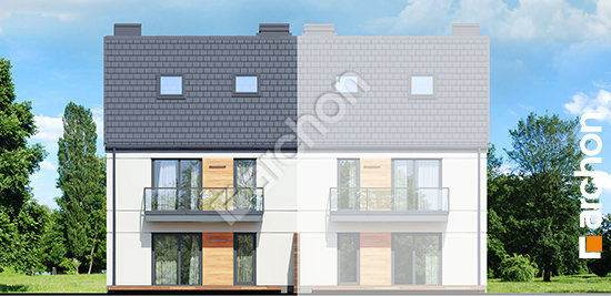 Дворовой фасад Дом в фиалках 2 (Р2Б) вер.3