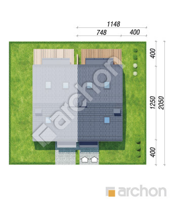 Проєкт будинку ARCHON+ Будинок в фіалках 2 (Р2Б) вер.3 Ситуація