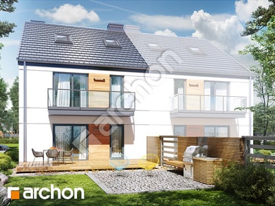 Проєкт будинку ARCHON+ Будинок в фіалках 2 (Р2Б) вер.3 Вид 2