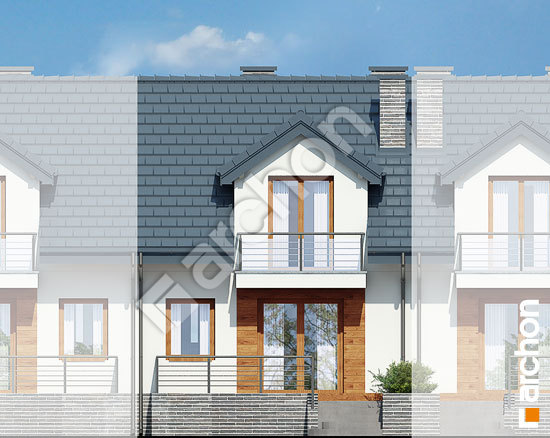 Дворовий фасад Будинок в цикламенах 4 (ПС) вер. 3