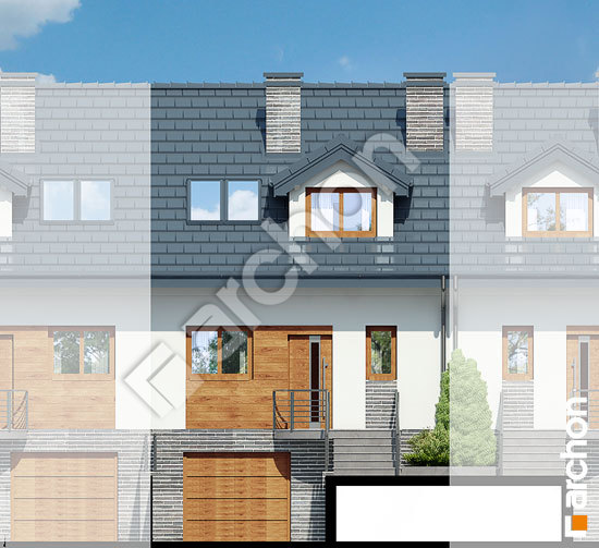 Передній фасад Будинок в цикламенах 4 (ПС) вер. 3