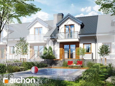Проект дома ARCHON+ Дом в цикламенах 4 (ПС) вер. 3 Вид 2