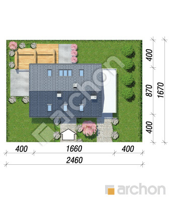 Проєкт будинку ARCHON+ Будинок в силені (Г) Ситуація