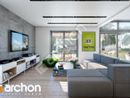 Проект дома ARCHON+ Дом в силене (Г) дневная зона (визуализация 1 вид 3)