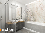 Проект будинку ARCHON+ Будинок в підсніжниках 7 (Г2) візуалізація ванни (візуалізація 3 від 2)