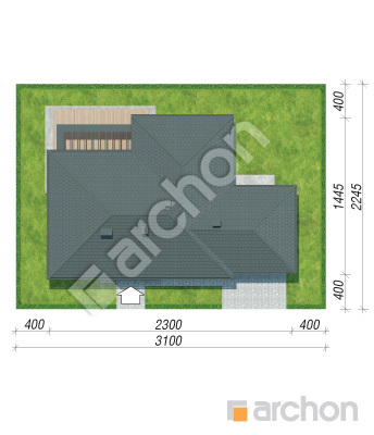 Проект дома ARCHON+ Дом в подснежниках 7 (Г2) Ситуація