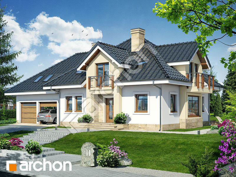 Проект будинку ARCHON+ Будинок в гіацинтах (Г2) вер. 2 Вид 1