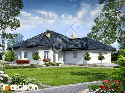 Проєкт будинку ARCHON+ Будинок в настурціях 3 вер.3 