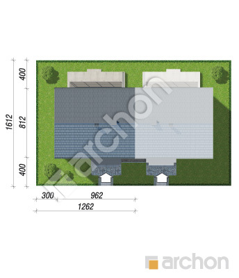 Проект дома ARCHON+ Дом в пилеях (Р2БЕ) вер.3 Ситуація