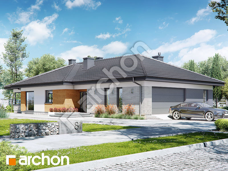Проект будинку ARCHON+ Будинок в обрієті 2 (Г2) Вид 1