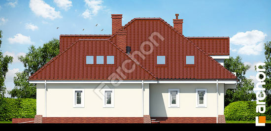 Боковой фасад Дом в зорьках (Г2) вер.2