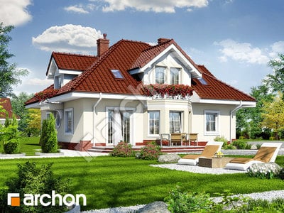 Проект будинку ARCHON+ Будинок в зірках (Г2) вер.2 Вид 2