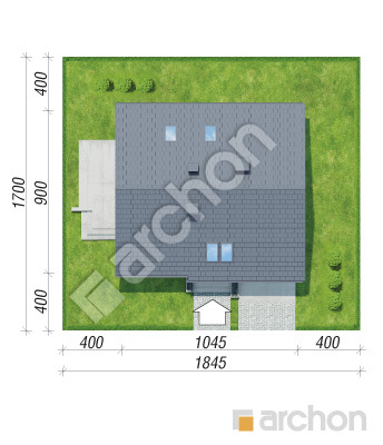 Проект дома ARCHON+ Дом в люцерне 4 вер.2 Ситуація