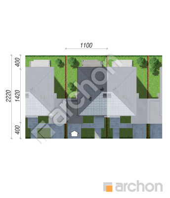 Проєкт будинку ARCHON+ Будинок в тунбергіях 5 (ГС) Ситуація