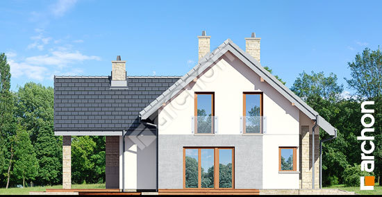 Боковой фасад Дом в брунерах