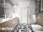 Проект будинку ARCHON+ Будинок в брунерах візуалізація ванни (візуалізація 3 від 3)