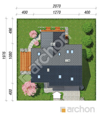 Проект дома ARCHON+ Дом в брунерах Ситуація