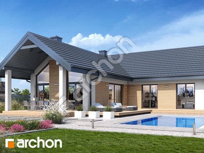 Проєкт будинку ARCHON+ Будинок в мажанках 4 