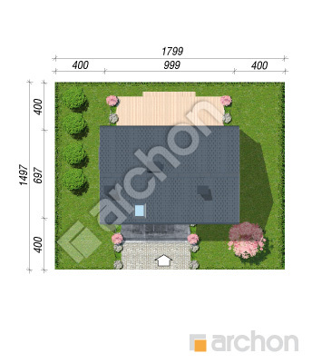 Проект дома ARCHON+ Дом в иберисах 4 Ситуація