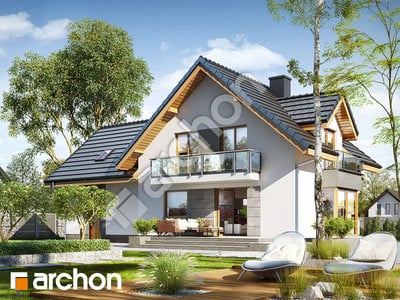 Проект будинку ARCHON+ Будинок в рододендронах 7 (Г2Н) Вид 2