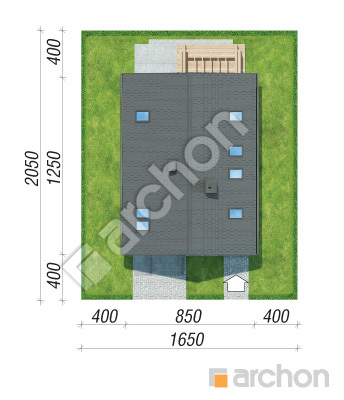 Проект дома ARCHON+ Дом в арлетах 2 Ситуація
