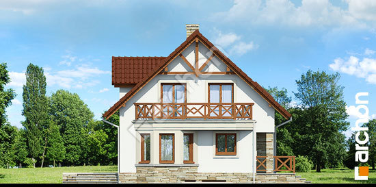 Боковой фасад Дом в деванне 2 (П) вер.3