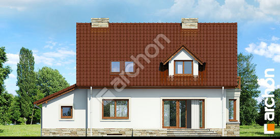 Дворовой фасад Дом в деванне 2 (П) вер.3