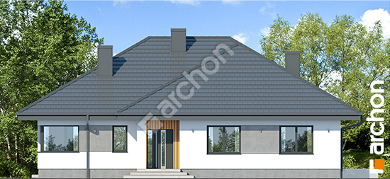 Передний фасад Дом в альвах 3