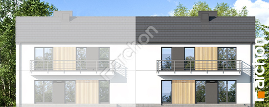 Дворовой фасад Дом в халезиях (Р2Б) вер.3