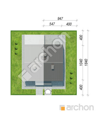 Проєкт будинку ARCHON+ Будинок в рівіях (Б) Ситуація