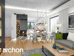 Проект дома ARCHON+ Дом в рододендронах 21 (НТ) дневная зона (визуализация 1 вид 4)