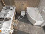 Проект будинку ARCHON+ Будинок в хлорофітумі 16 візуалізація ванни (візуалізація 3 від 4)