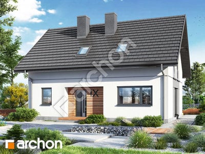 Проєкт будинку ARCHON+ Будинок в хлорофітумі 16 