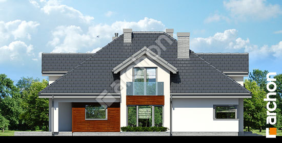 Бочний фасад Будинок в хебе 2 вер.2