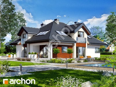 Проект дома ARCHON+ Дом в хебе 2 вер.2 