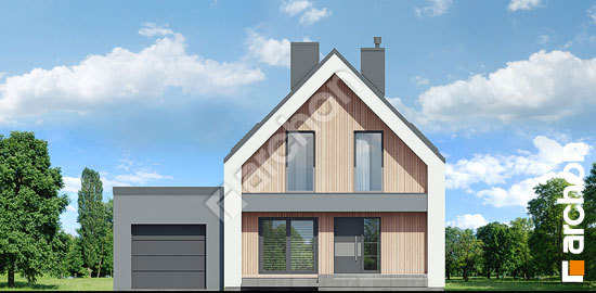 Передний фасад Дом в папаверах 2 (А)