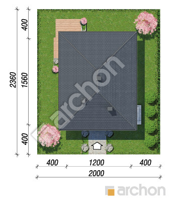 Проект дома ARCHON+ Дом в ренклодах 20 Ситуація