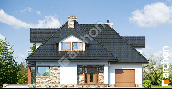 Передній фасад Будинок в чорнушці 2 вер.2