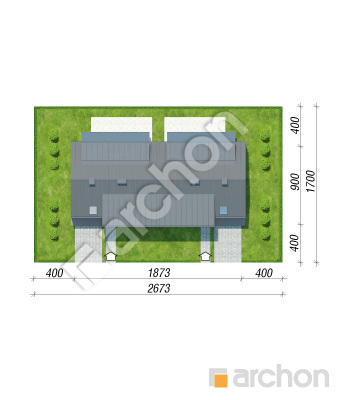 Проект дома ARCHON+ Дом в полыне 2 (Р2) ВИЭ Ситуація
