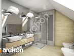 Проект дома ARCHON+ Дом в айдаредах (A) визуализация ванной (визуализация 3 вид 2)