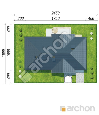 Проект дома ARCHON+ Дом в неринах 6 Ситуація