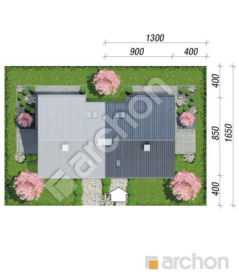 Проєкт будинку ARCHON+ Будинок в малинівці 2 (Б) Ситуація