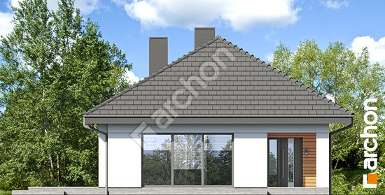 Передний фасад Дом в сирени 14