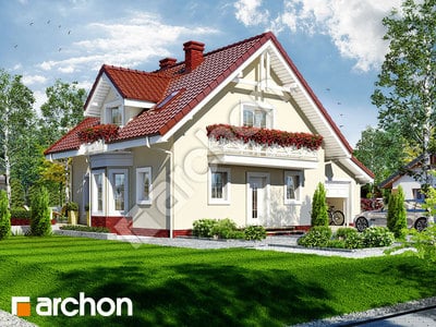 Проект дома ARCHON+ Дом в рододендронах 4 вер.2 