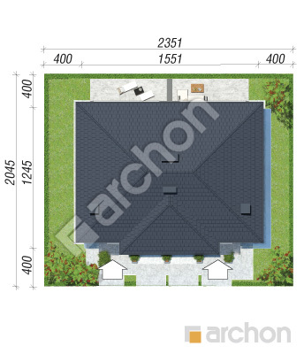 Проект дома ARCHON+ Вилла Юлия 5 (Т) Ситуація