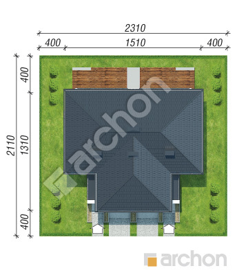 Проект дома ARCHON+ Вилла Юлия 3 вер.2 Ситуація