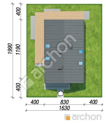 Проєкт будинку ARCHON+ Будинок в маракуях 2 Ситуація