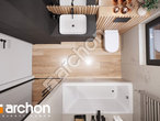 Проект будинку ARCHON+ Будинок під липкою 2 візуалізація ванни (візуалізація 3 від 4)